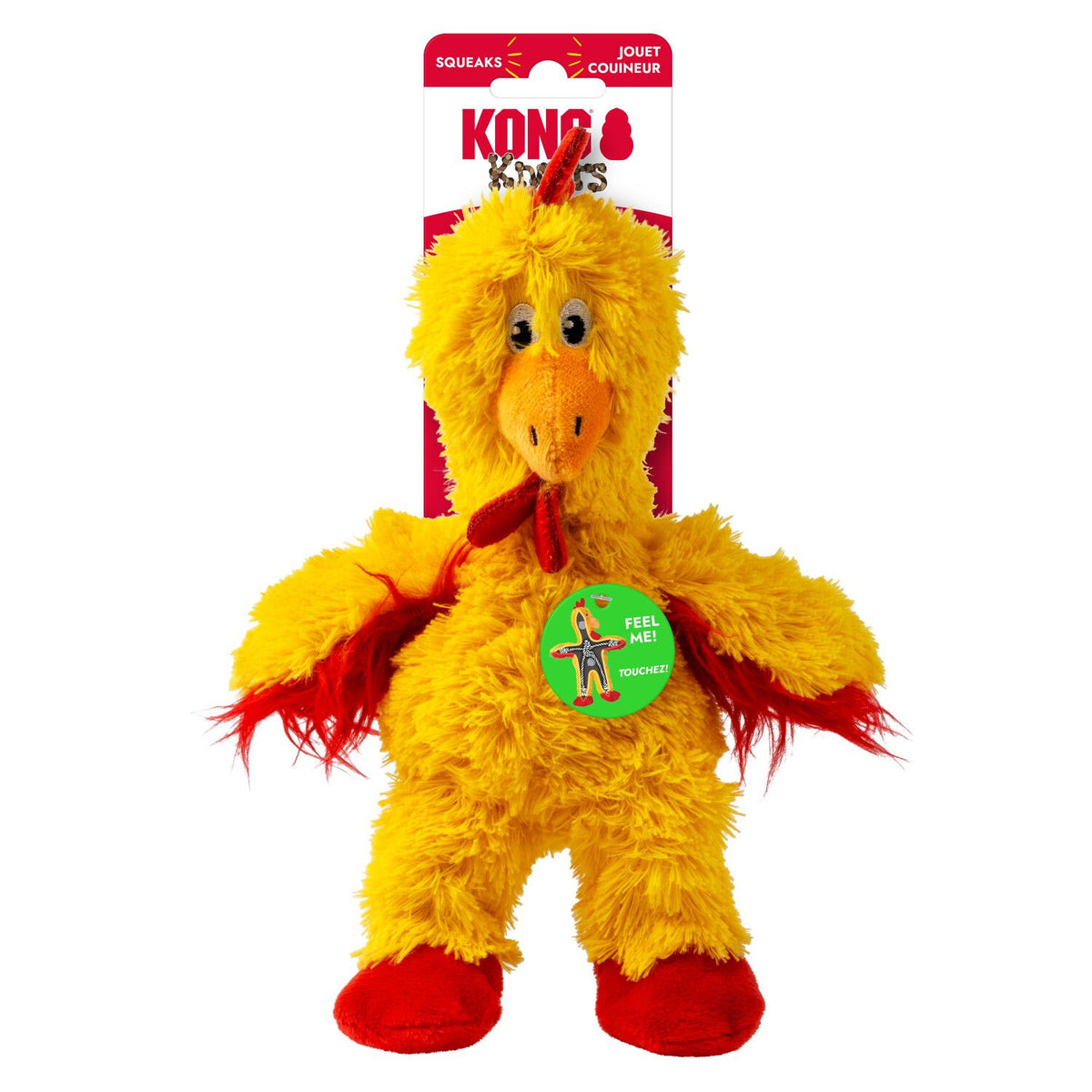 בובת חבל קשרים לכלב קונג תרנגולת מידה | KONG Knots Crosses Chicken M