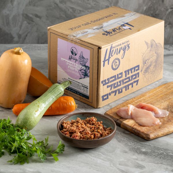 הנריס לחתולים עוף הודו