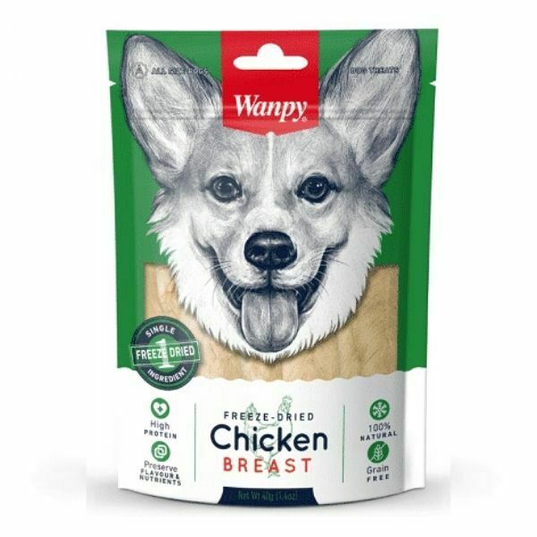 וונפי Wanpy רצועות חזה עוף מיובש בהקפאה