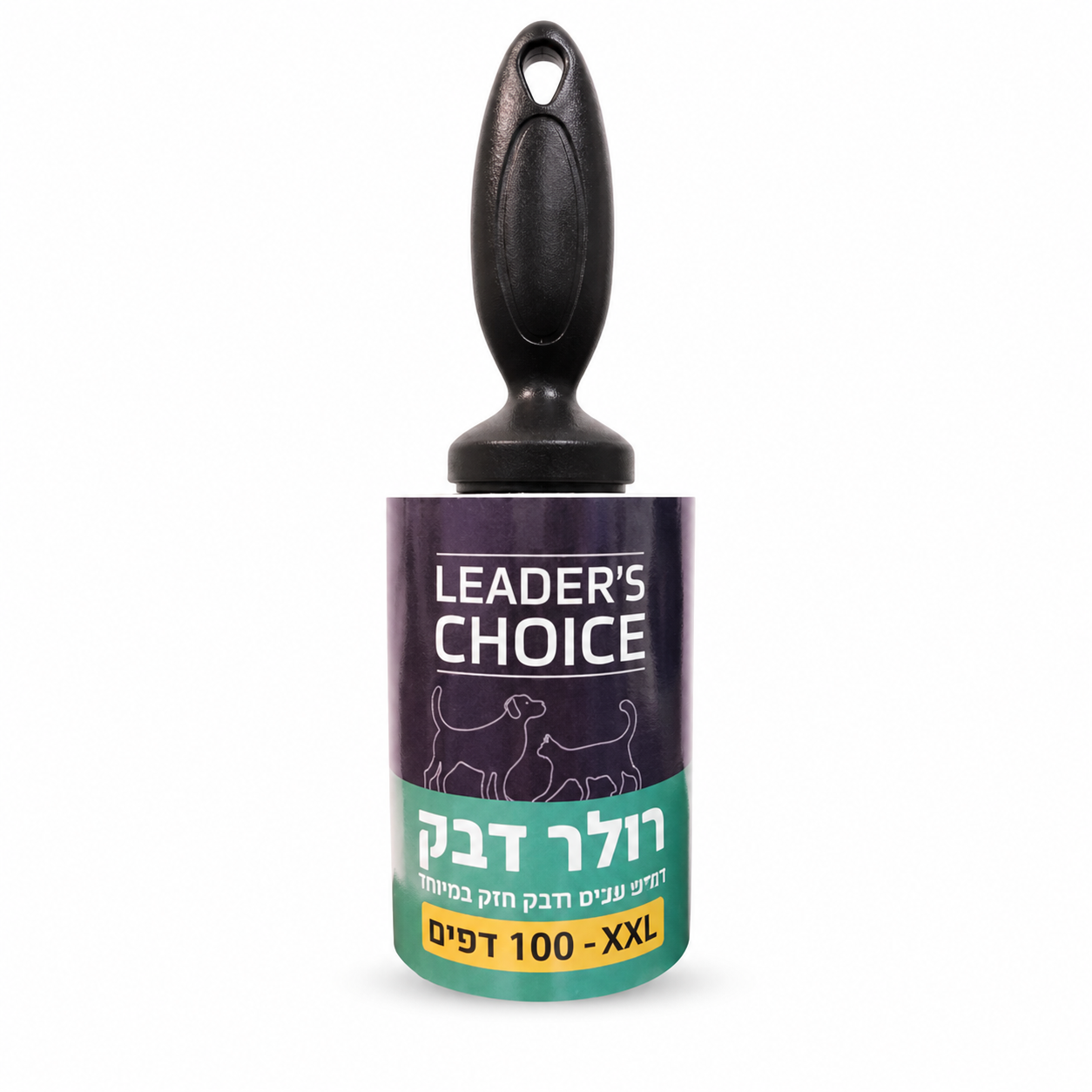 לידר צ'ויס רולר דביק גדול לניקוי שיער - 100 דפים