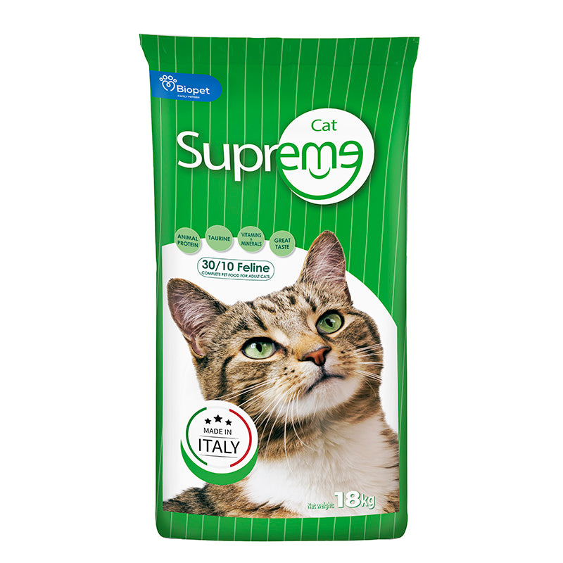 סופרים 30/10 מזון יבש מלא לחתולים 18 ק"ג | Supreme Cat 30/10 18kg