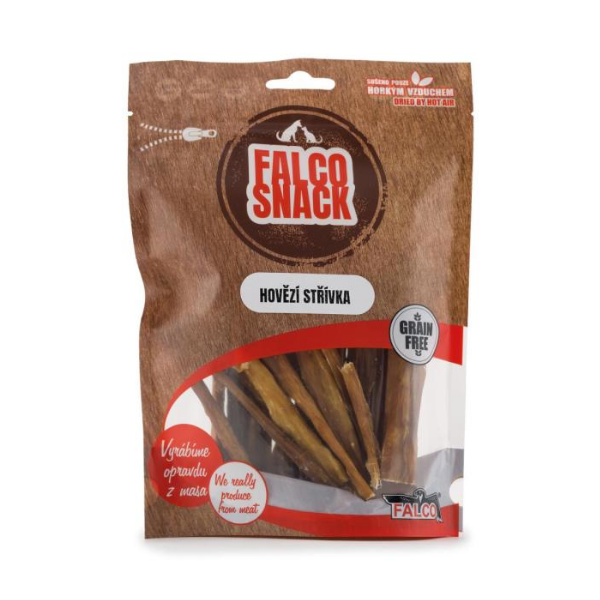 SOKOL FALCO מעיים בקר מיובשים לכלב 100 גרם – חטיף לעיסה טבעי לתמיכה בפלורת המעיים